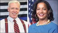  ?? Contribute­d photos ?? Republican David X. Sullivan and U.S. Rep. Jahana Hayes, D-5.