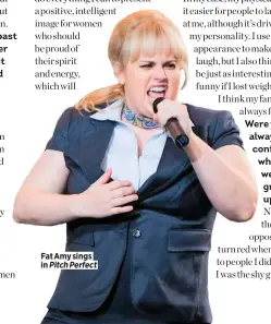  ??  ?? Fat Amy sings in Pitch Perfect