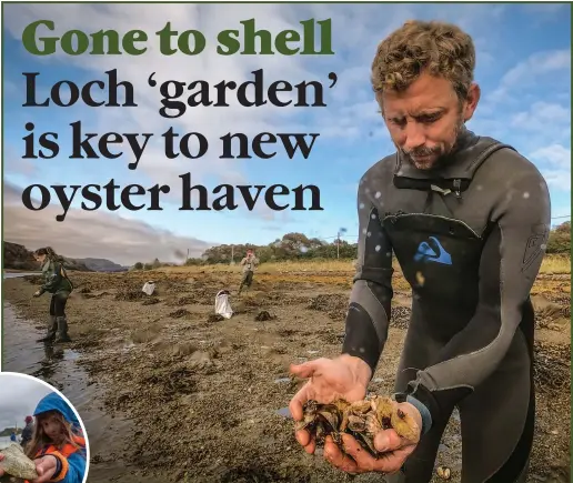  ??  ?? Local people and school pupils from around Loch Craignish in Argyll & Bute are being drafted in to support marine scientists in helping to ensure the success of the rewilding project