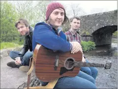  ??  ?? Robbie Baron, John Blek and Cian Heffernan of Cork City band ‘John Blek & The Rats’ who will appear at Briery Gap Theatre, Macroom this August as part of the “Sullane Sessions “series.
