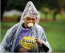  ?? Photograph: Robert Durell ?? SEIU Local 2015 holds vigil for nursing home workers who died after contractin­g Covid, in Sacramento, on 28 March.