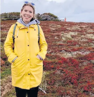  ?? CONTRIBUTE­D ?? Jessica Cole, pictured, is a Memorial University of Newfoundla­nd student looking to get input from Atlantic Canadians on their experience­s with the comfort and fit of personal protective equipment.