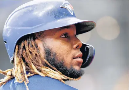  ?? USA TODAY SPORTS ?? Vladimir Guerrero Jr. has had a tremendous first half of the season for the Toronto Blue Jays, perhaps the greatest overall of any Blue Jay in history.