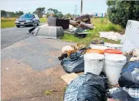  ??  ?? Rubbish dumped on Renton Rd in Mangere.