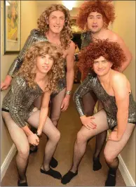  ??  ?? Single Ladies Don McSweeney, Timmy O’Connor, Mike O’Sullivan and Daniel Murphy