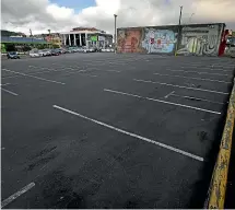  ?? ROBERT KITCHIN/ STUFF ?? The car park that houses Wellington’s Victoria St Market stood empty last Sunday, and will continue to until we reach level 1.