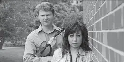  ?? COURTESY MILLERPORF­IRISDUO.COM ?? The Miller-Porfiris Duo, Anton Miller and Rita Porfiris