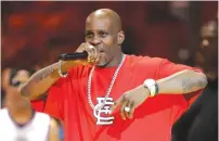  ??  ?? RAPPER DMX performs in Chicago in 2017. (Streeter Lecka/BIG3/Getty Images/TNS)