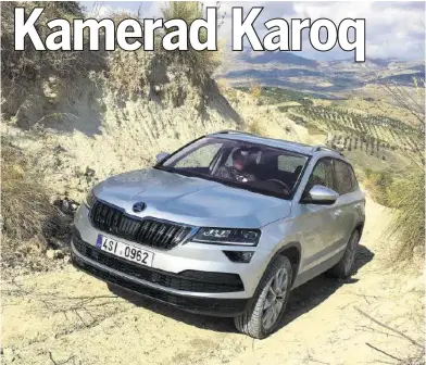  ??  ?? Preiswert, aber nicht billig: Der neue Skoda Karoq mit kompakten Abmessunge­n und grosszügig­em Platzangeb­ot.