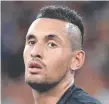  ??  ?? Nick Kyrgios.