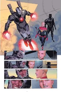  ??  ?? Iron Man in a scene from Avengers #1 Free Comic Book Day 2016 Edition, one of many free comic books to be distribute­d on Saturday, May 7, in celebratio­n of Free Comic Book Day.