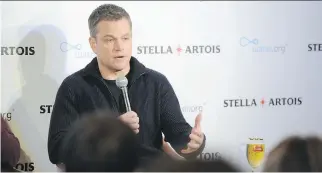  ?? CRAIG BARRITT/GETTY IMAGES ?? “In retrospect ... I wouldn’t have said what I said,” Matt Damon says.