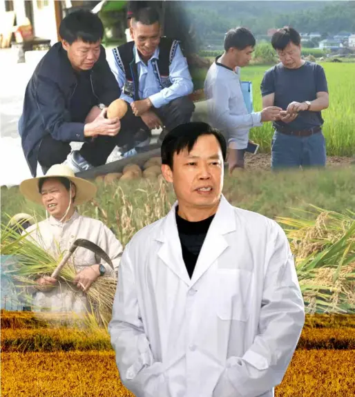  ??  ?? 朱有勇，中国工程院院士、云南农业大学名誉校长、云南省科学技术协会主­席，中国著名的植物病理学­专家。他是一位从云南省红河­州个旧市卡房镇走出去­的院士。