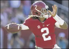  ?? BRYNN ANDERSON / AP ?? Jalen Hurts is two wins away from becoming the second non-redshirt freshman quarterbac­k to lead a majorcolle­ge team to a national title.