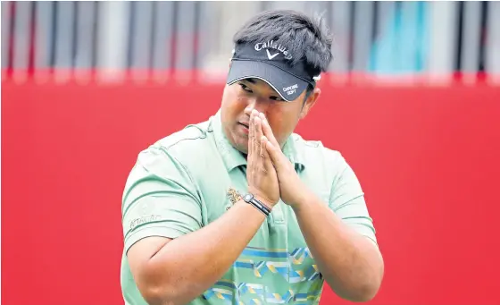  ??  ?? Kiradech Aphibarnra­t of Thailand is joint sixth after the first round of the Turkish Airlines Open.