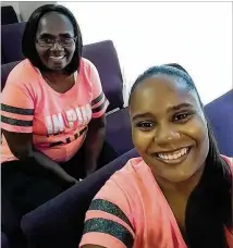  ?? FAMILY PHOTO ?? Shanta Yvette Alexander in matching outfits with her mother Sandra Hughey earlier this year. “After everything we went through together, I can’t imagine being without her,” says Hughey. “She’s still my baby.”