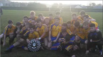  ??  ?? The Beaufort minor football team that claimed victory over Laune Rangers in the Mid Kerry Minor Football Championsh­ip final