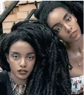  ??  ?? DOUBLE ACTS: Urban Bush Babes’ Cipriana and Takenya, above, and Kylie and Kendall Jenner, left.