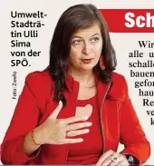  ?? ?? UmweltStad­trätin Ulli Sima von der SPÖ.