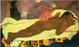  ?? Teha’amana. Photograph: AP ?? Detail from Gauguin’s Spirit of the Dead Watching … the girl in the painting was called