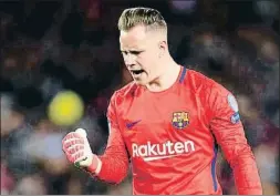  ?? STUART FRANKLIN / GETTY ?? Ter Stegen está realizando una excelente temporada