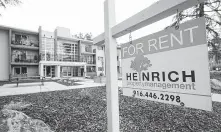  ?? Rich Pedroncell­i / Associated Press ?? The number of renter-occupied U.S. housing units climbed to a high of approximat­ely 44.08 million in 2016.