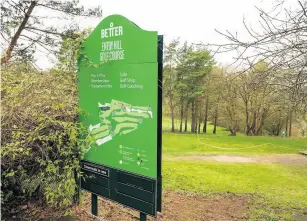  ??  ?? Entry Hill golf course sees just 10,000 rounds a year, the council says