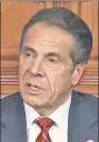  ??  ?? Gov. Cuomo