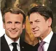  ?? Foto: ČTK ?? Už si zase rozumějí Macron (vpravo) a Conte po jednání.