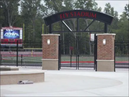  ?? JEN FORBUS — THE MORNING JOURNAL ?? After being built over the summer, the new Ely Stadium is set to host the Pioneers’ home opener on Aug. 24.