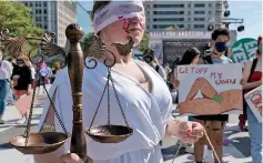 ?? ?? Tens of thousands of women took to the streets in cities across the country last weekend, asserting their reproducti­ve rights.