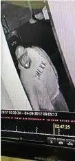  ??  ?? A man who stole from Pump@123 looked straight into security cameras.