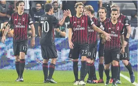  ??  ?? Fifth-placed AC Milan are eight points behind leaders Juventus.