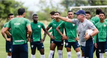  ?? /TWITTER FLUMINENSE. ?? El técnico del ‘Flu’, Odair Hellmann, corrigió ayer los últimos detalles.