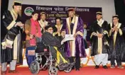  ?? PIC/MPOST ?? President Ram Nath Kovind conferring gold medals and honours to students of Himachal Pradesh university during University’s 24th convocatio­n in Shimla on Tuesday