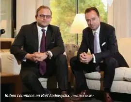  ?? FOTO DICK DEMEY ?? Ruben Lemmens en Bart Lodewyckx.