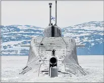  ??  ?? CRISIS: A Russian submarine in the Barents Sea