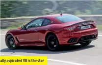  ??  ?? Touchscree­n infotainme­nt system is a notable upgrade; the naturally aspirated V8 is the star