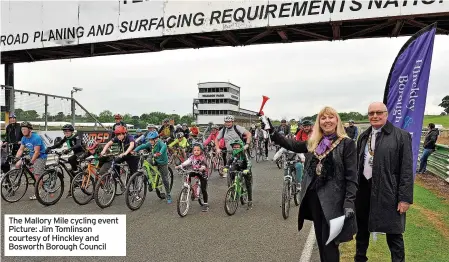  ?? ?? The Mallory Mile cycling event Picture: Jim Tomlinson courtesy of Hinckley and Bosworth Borough Council