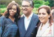  ?? TWITTER PHOTO ?? Reports said Pakistani ambassador to the US, Jalil Abbas Jilani, had reportedly removed this photo of himself and his wife with first lady Michelle Obama within hours of tweeting it in May.