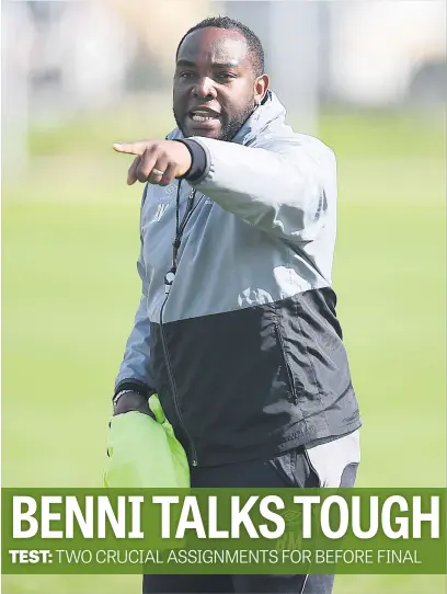  ?? Picture: Gallo Images ?? GOOD TEST. Facing Kaizer Chiefs in the Absa Premiershi­p this weekend is the perfect opportunit­y for Benni McCarthy’s Cape Town City to get psyched up for the MTN8 final in a fortnight.