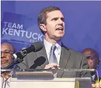  ?? MATT STONE/ USA TODAY NETWORK ?? Democrat Andy Beshear claimed victory in the race for Kentucky governor, but Republican Gov. Matt Bevin has not conceded.