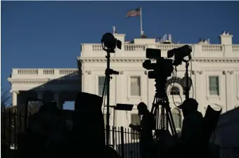  ?? Ap fiLe ?? REPORTING LIVE! Media organizati­ons set up outside the White House on Nov. 4. The Associated Press and the major TV networks have long played a major role in announcing the victor in elections based on their own data. There is no national elections commission to tell the world who wins on election day, unlike in many other countries.