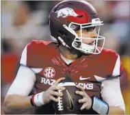  ?? SAMANTHA BAKER/ ?? Arkansas quarterbac­k Austin Allen, shown Sept. 17 in Fayettevil­le, Ark., appears to be a solid replacemen­t for his older brother Brandon. The Razorbacks play Texas A&M on Saturday in Arlington, Texas.