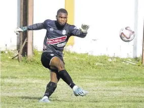  ?? (Photos: Dwaye Richards) ?? Goalkeeper Akeem Chambers, who has come through the Waterhouse youth system, is now a part of the senior Reggae Boyz squad.