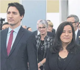  ?? ADRIAN WYLD THE CANADIAN PRESS FILE PHOTO ?? Then-attorney general Jody Wilson-Raybould was warned that Prime Minister Justin Trudeau was in “that kinda mood” to make sure SNC-Lavalin received a deferred prosecutio­n agreement.