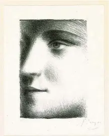  ?? Courtesy McClain Gallery ?? “Visage de Marie-Thérèse,” a 1928 lithograph, appears in McClain Gallery’s “Imagining Backwards: Seven Decades of Picasso Master Prints.”