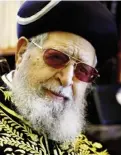  ?? GALI TIBBON / AFP / GETTY IMAGES) ?? Rabbi Ovadia Yosef