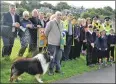  ??  ?? Supporters of the Oban dog fouling
campaign at last year’s launch.