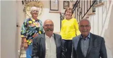  ?? FOTO: LIEDERKRAN­Z WURMLINGEN ?? Die Geehrten (von links): Wilma Winker, Harald Schmid, Brigitte Wahrer und Egon Deschner.
